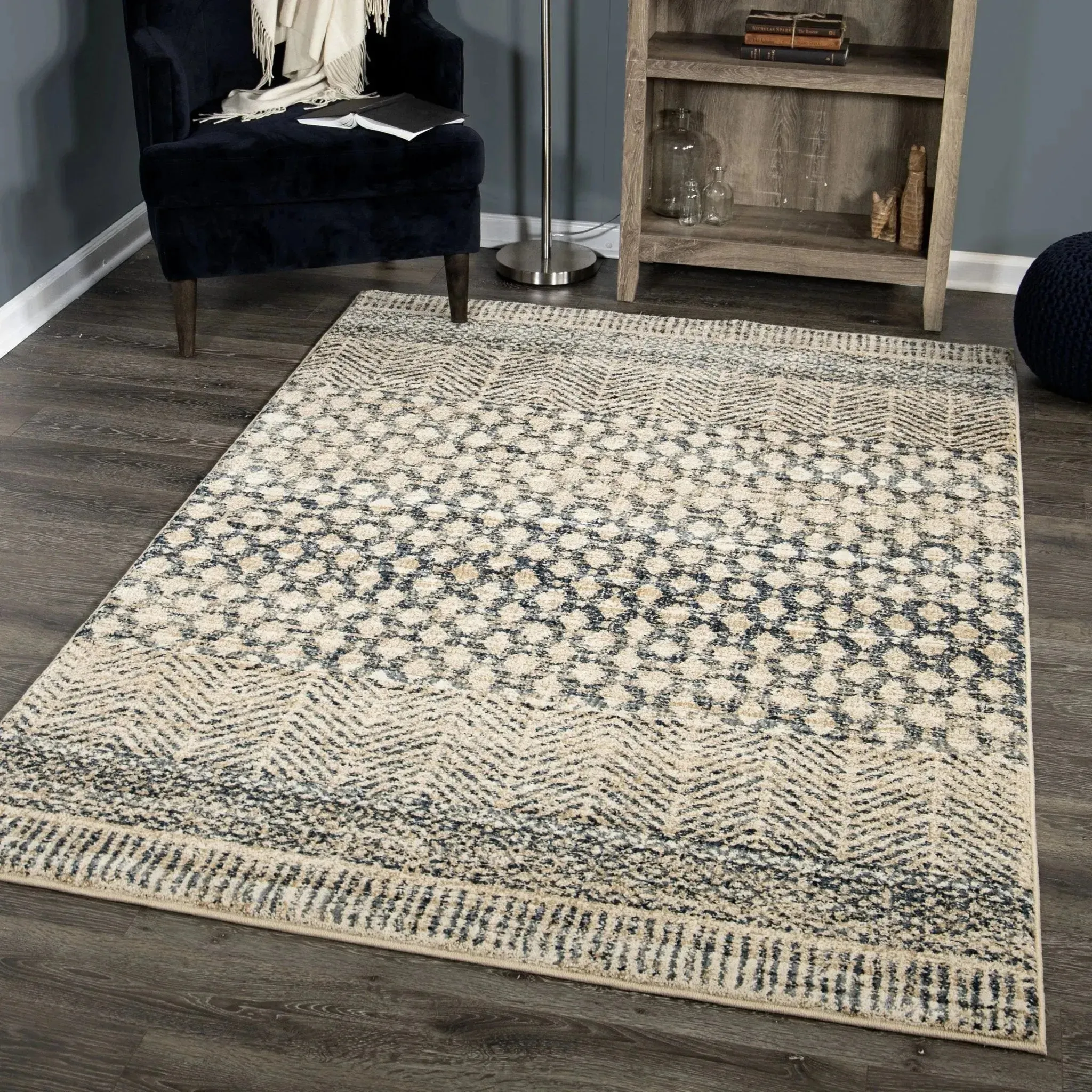 Adagio 8225 Arrowhead Light Blue Rug
