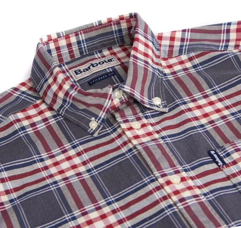 Barbour Highland Check 11 Tailored Mens Shirt - Grey Marl