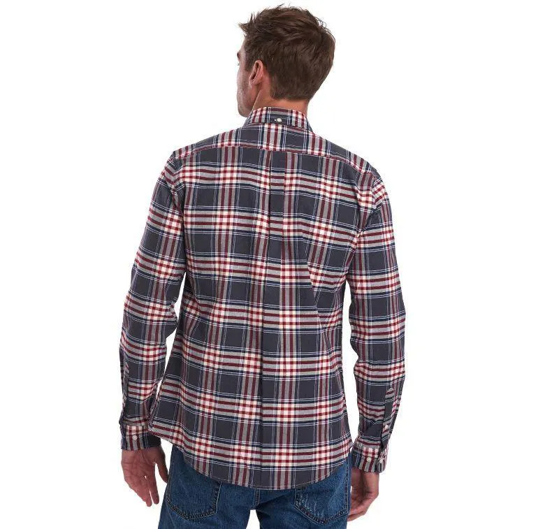 Barbour Highland Check 11 Tailored Mens Shirt - Grey Marl