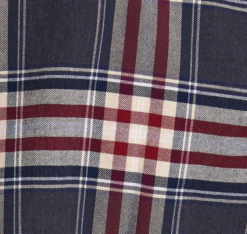 Barbour Highland Check 11 Tailored Mens Shirt - Grey Marl