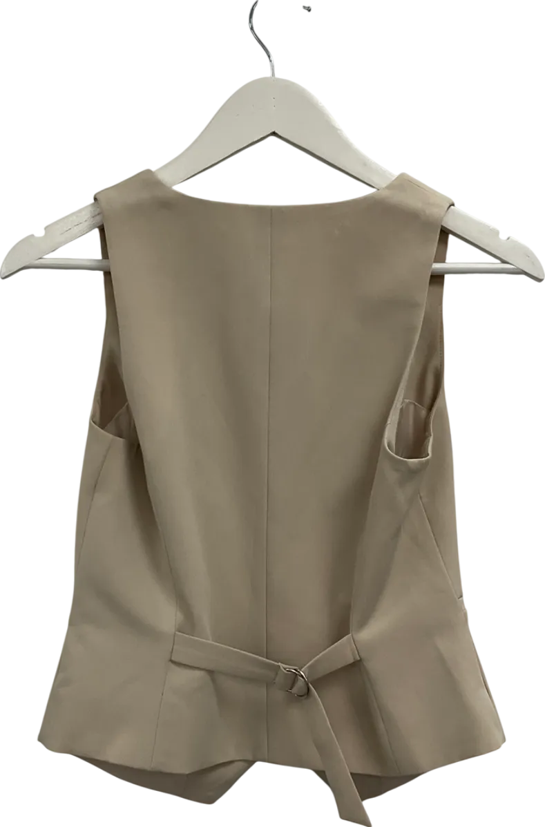 BOA Beige Classic Tailored Waistcoat UK XS