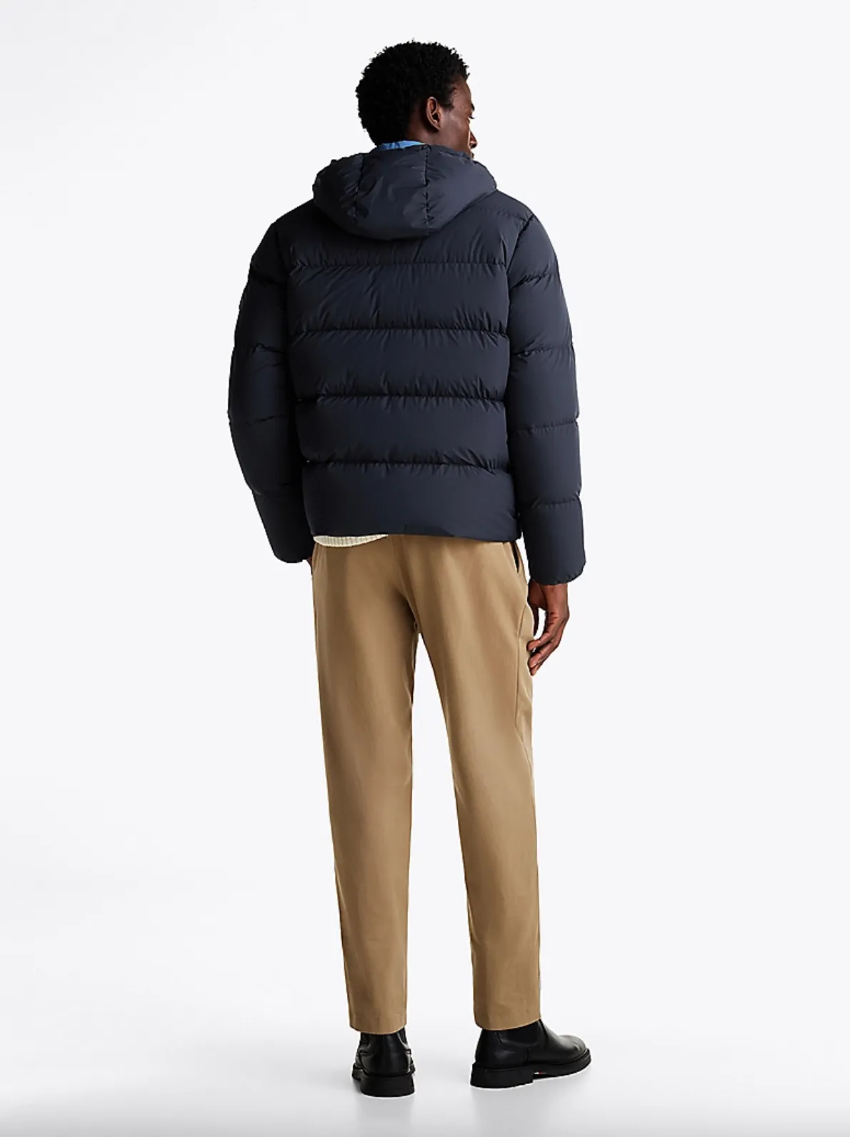 Dunjakke down hooded puffer jacket