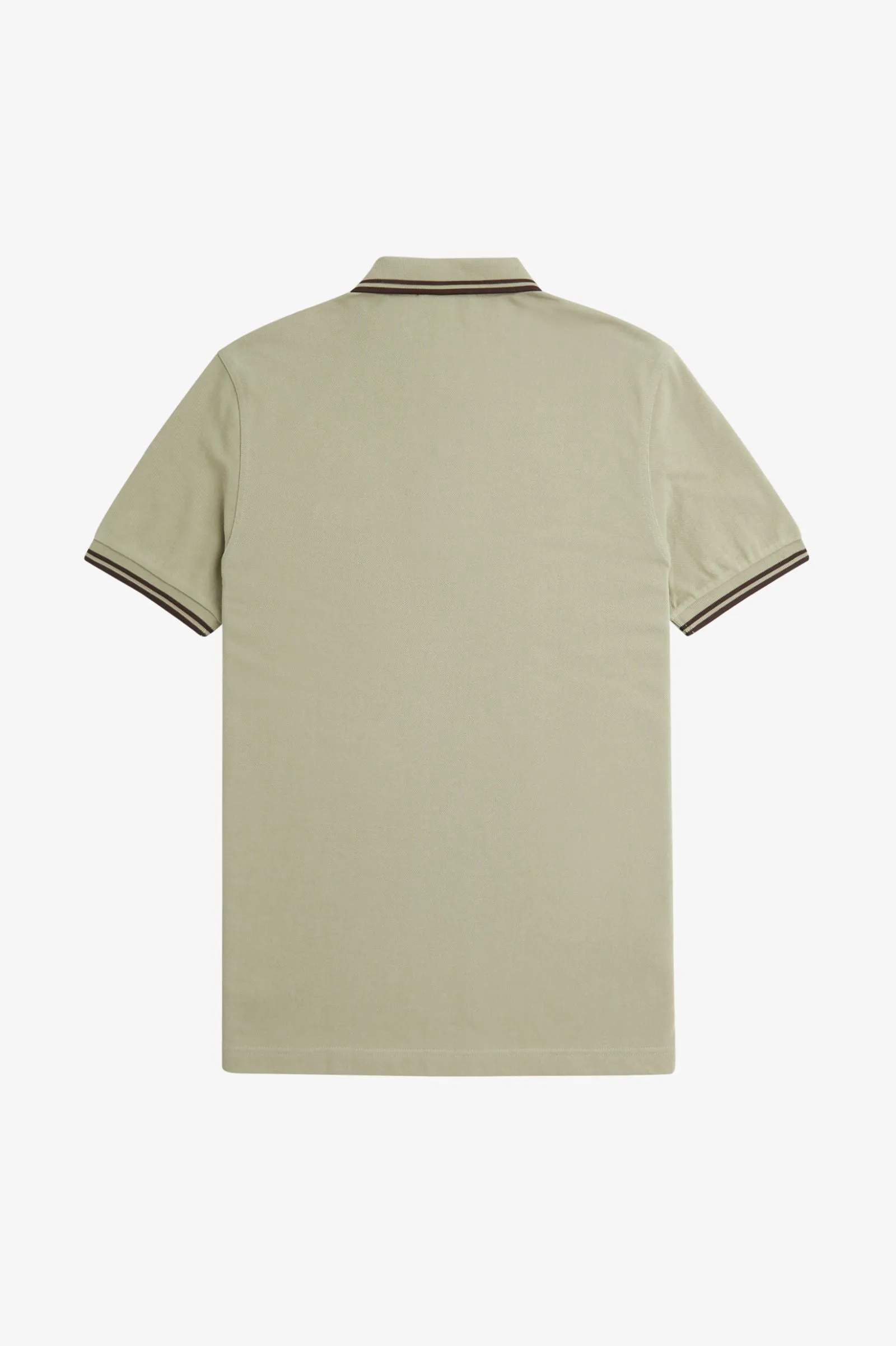 Fred Perry Twin Tipped Polo Warm Grey / Brick