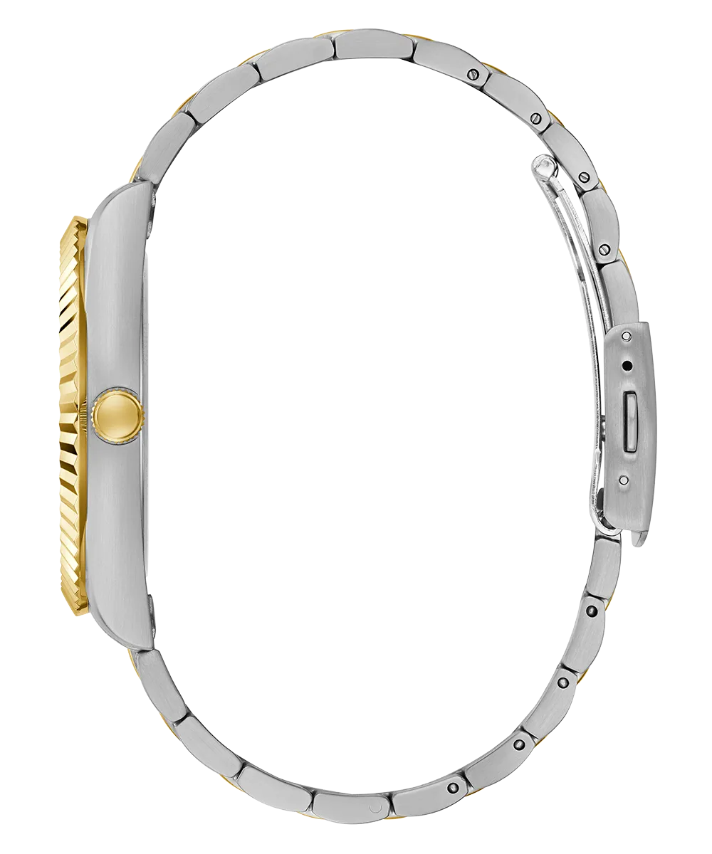 GUESS Mens 2-Tone Day/Date Watch