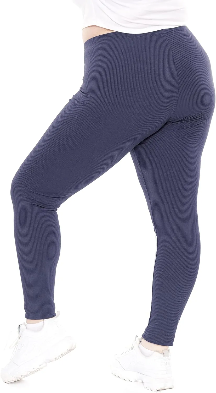 Oh So Soft Women's Plus Size Knee Length and Full Length Leggings | X-Large - 7X
