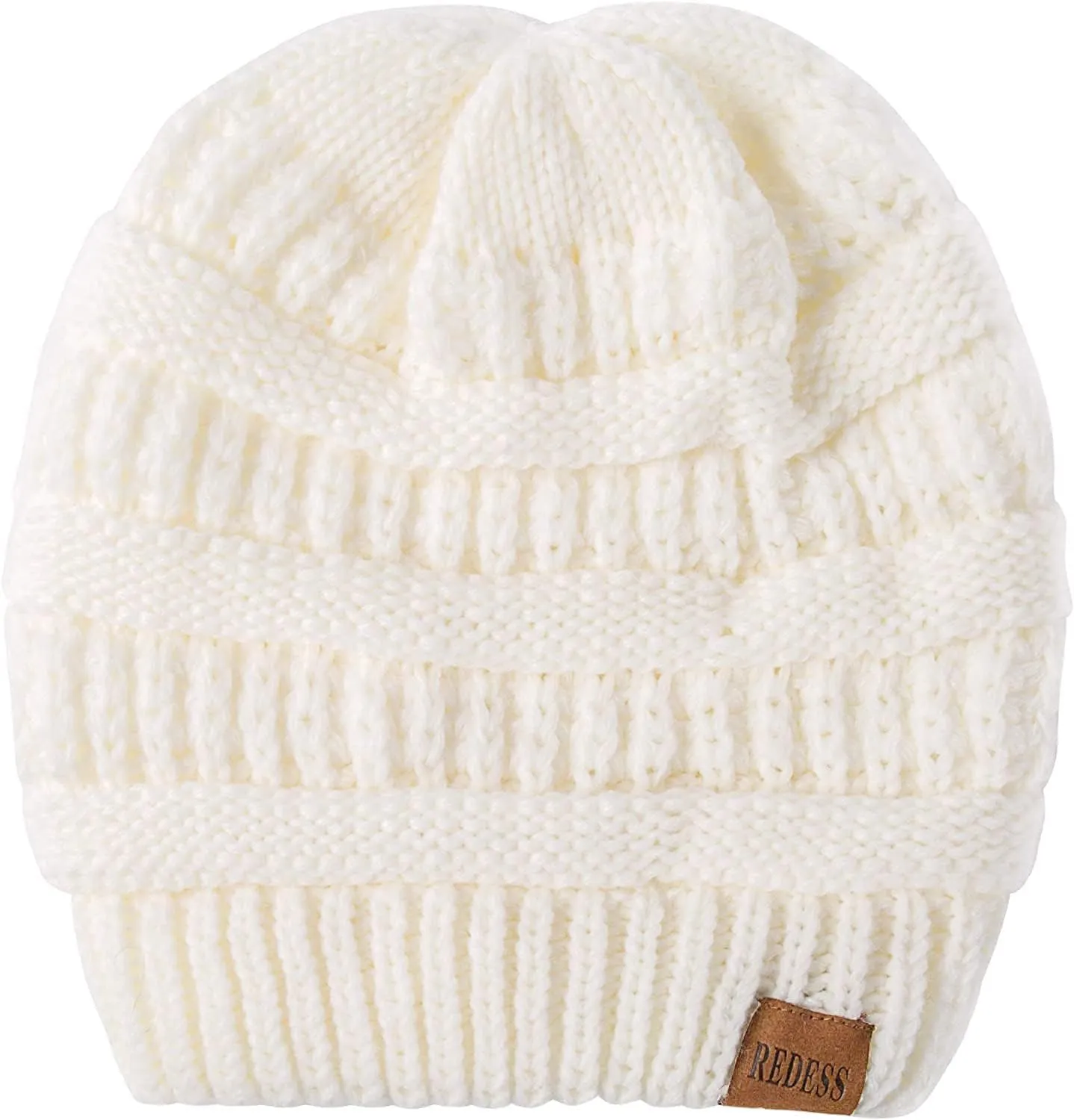 REDESS Slouchy Beanie Hat for Men and Women Winter Warm Chunky Soft Oversized Cable Knit Cap