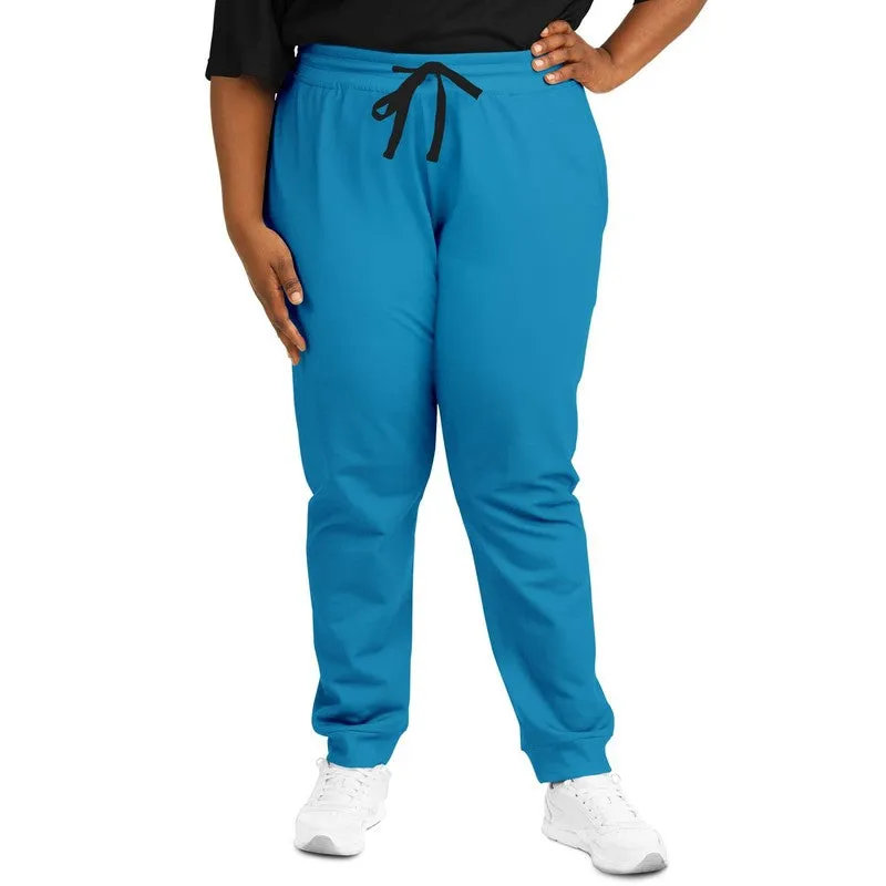 Shaded Cyan Joggers | Unisex | with PLUS sizes | C100M0Y0K30