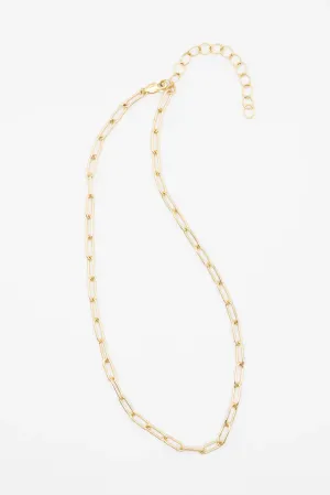Susan Rifkin Gold Paperclip Necklace