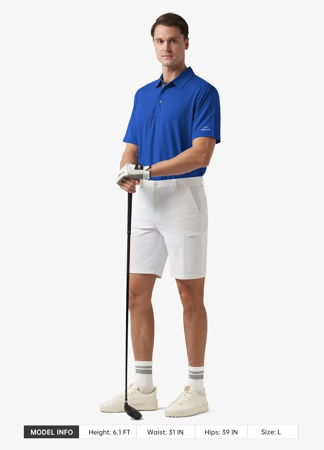 Willit Men's Golf Polo Shirts Short Sleeve Quick Dry Moisture Wicking Performance Classic Collared Casual