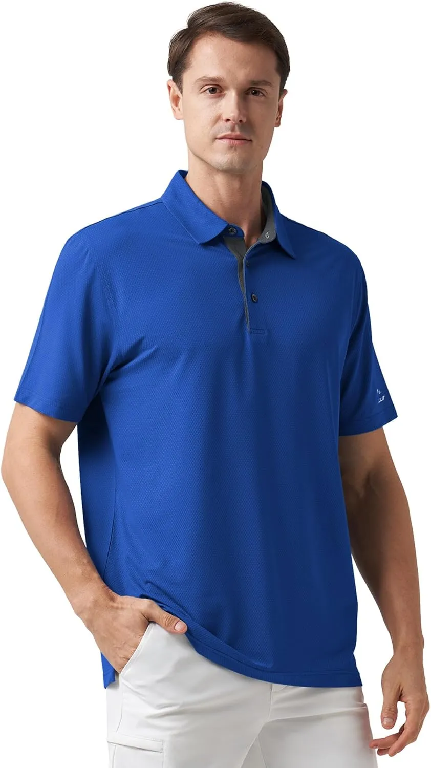 Willit Men's Golf Polo Shirts Short Sleeve Quick Dry Moisture Wicking Performance Classic Collared Casual