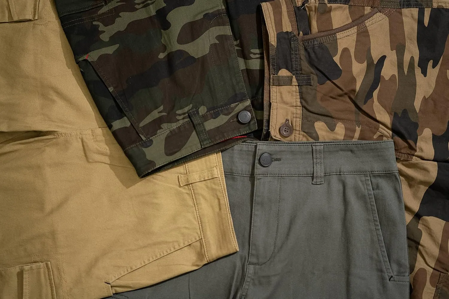 X RAY Mens Cargo Pants, Soft Cotton W/Deep Pockets & Belt Cargo Pants for Men Work and Travel