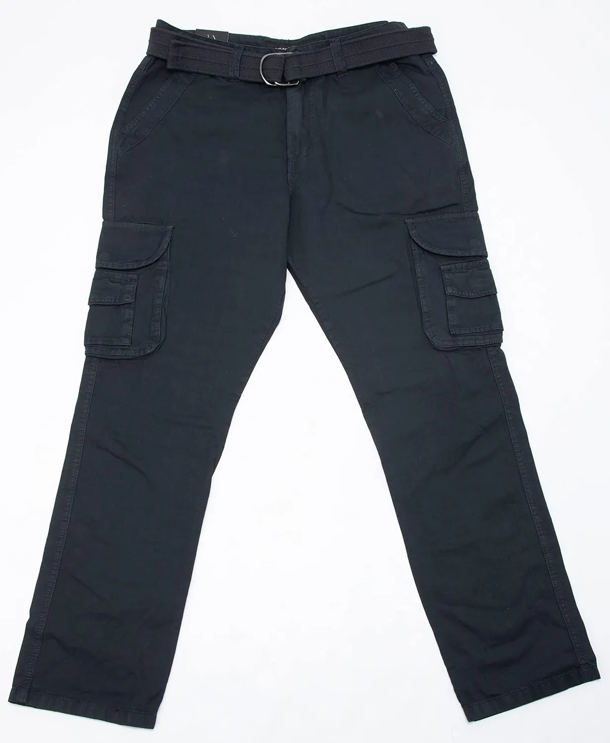 X RAY Mens Cargo Pants, Soft Cotton W/Deep Pockets & Belt Cargo Pants for Men Work and Travel